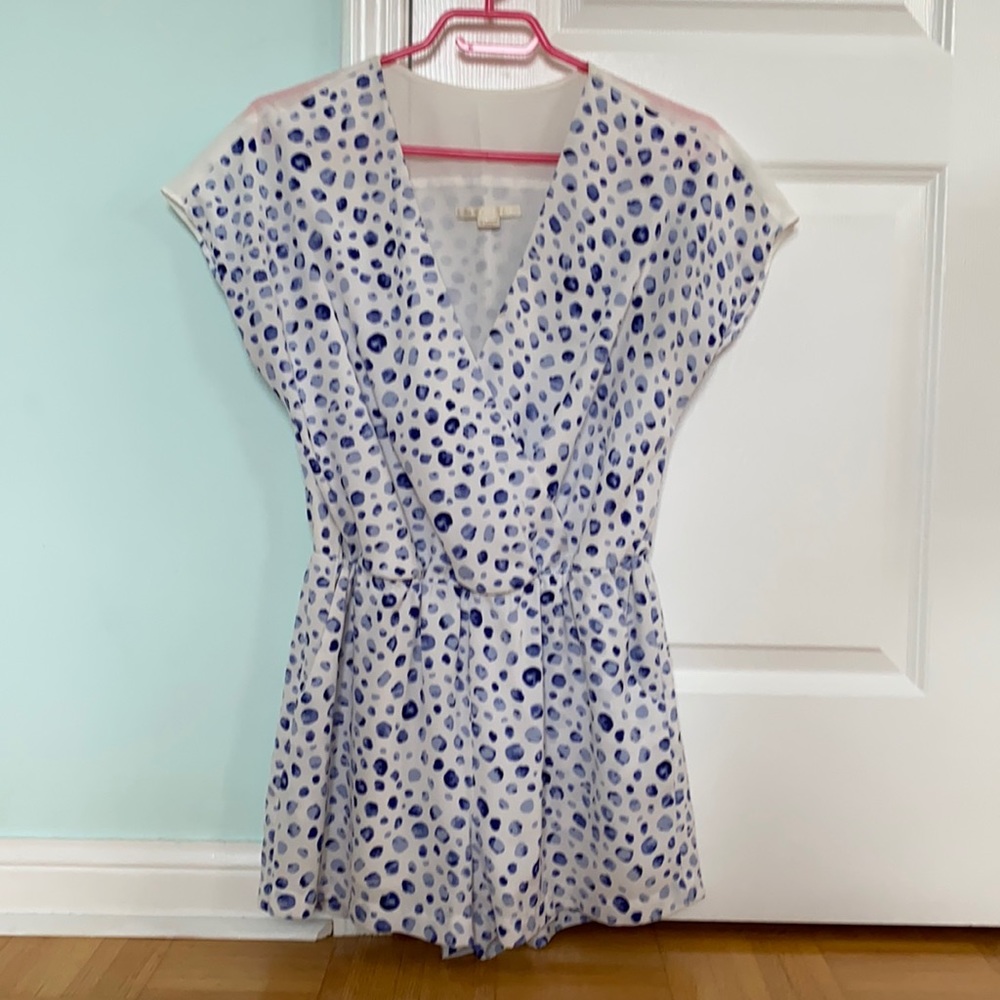 Cooper & Ella romper blue white size 6
